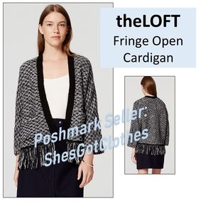 theLOFT Fringe Open Cardigan **New**